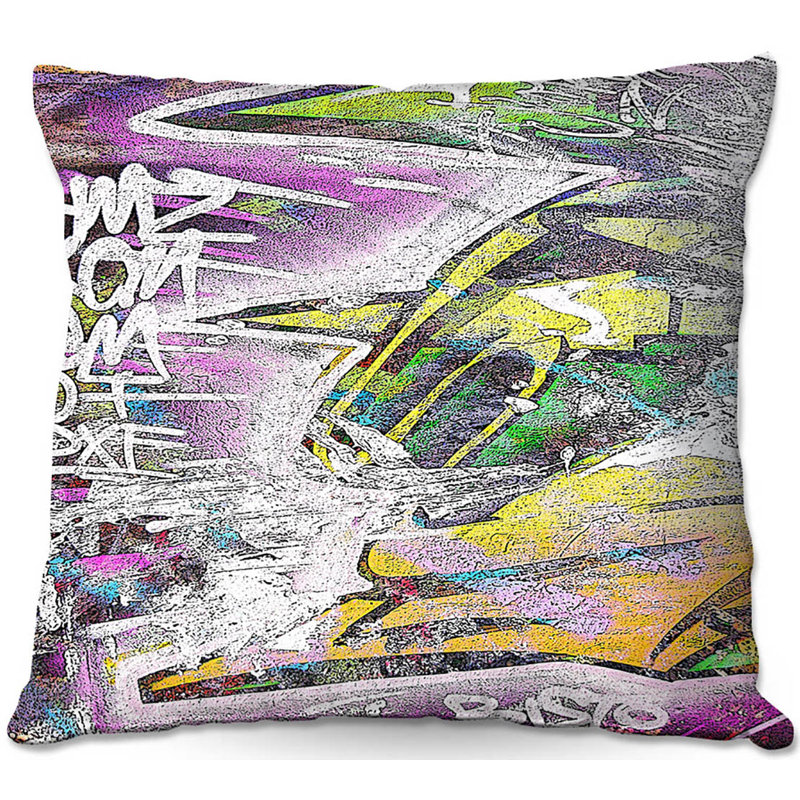  Coussin décoratif Couch Graffiti 4, 16 po x 1 po