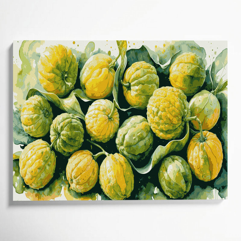 Art mural sur toile, "Fruit Ugli", H 11 po x l 14 po
