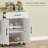 HOMCOM Kitchen Island With Storage-183716123