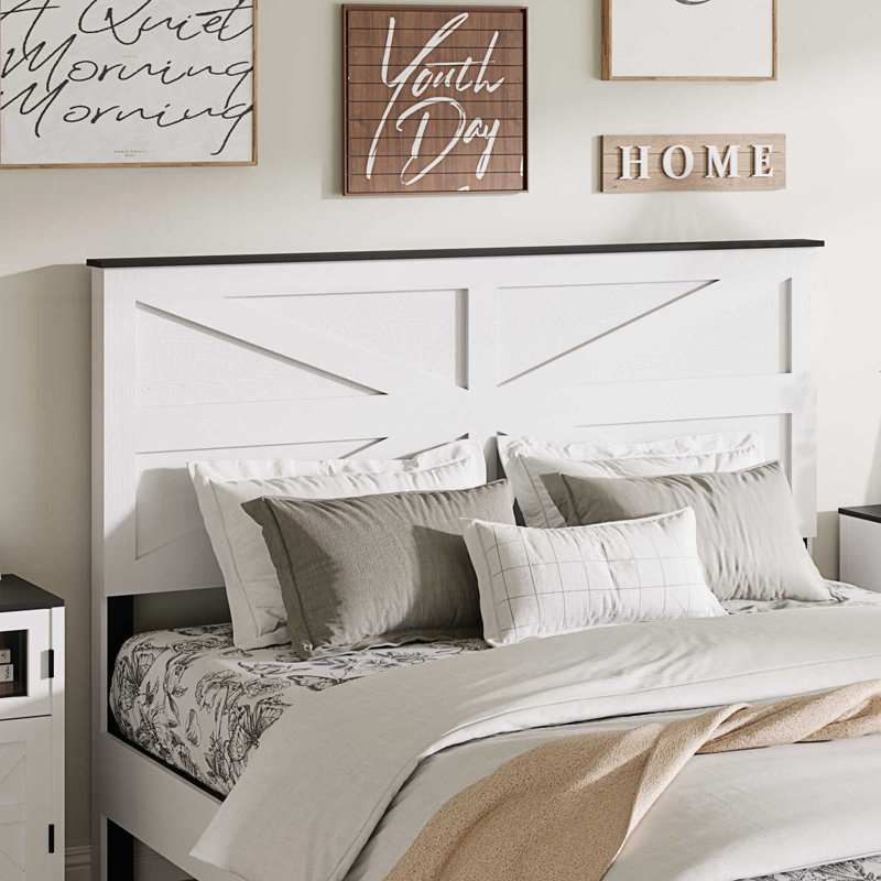 Cadre de lit, cadre de lit plateforme avec grand rangement sous le lit, Queen