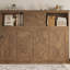 Lit escamotable simple avec station de charge intégrée, tiroir de rangement et structure en bois massif rustique, couleur bois-854476185