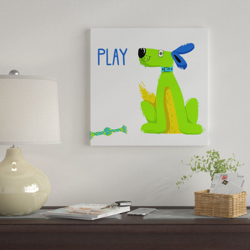 «Dogs Gone Wild II», impression, H 24 po x l 24 po x P 1,5 po, Toile tendue