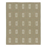 Contemporary Scandinavian Style Panel Geometric Rug by Rug & Kilim, India