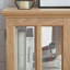 Vitrine lumineuse à DEL, vitrine antique avec tablettes réglables, vitrine de qualité rétro avec portes en treillis, bibliothèque élégante et armoire de rangement-2131626380
