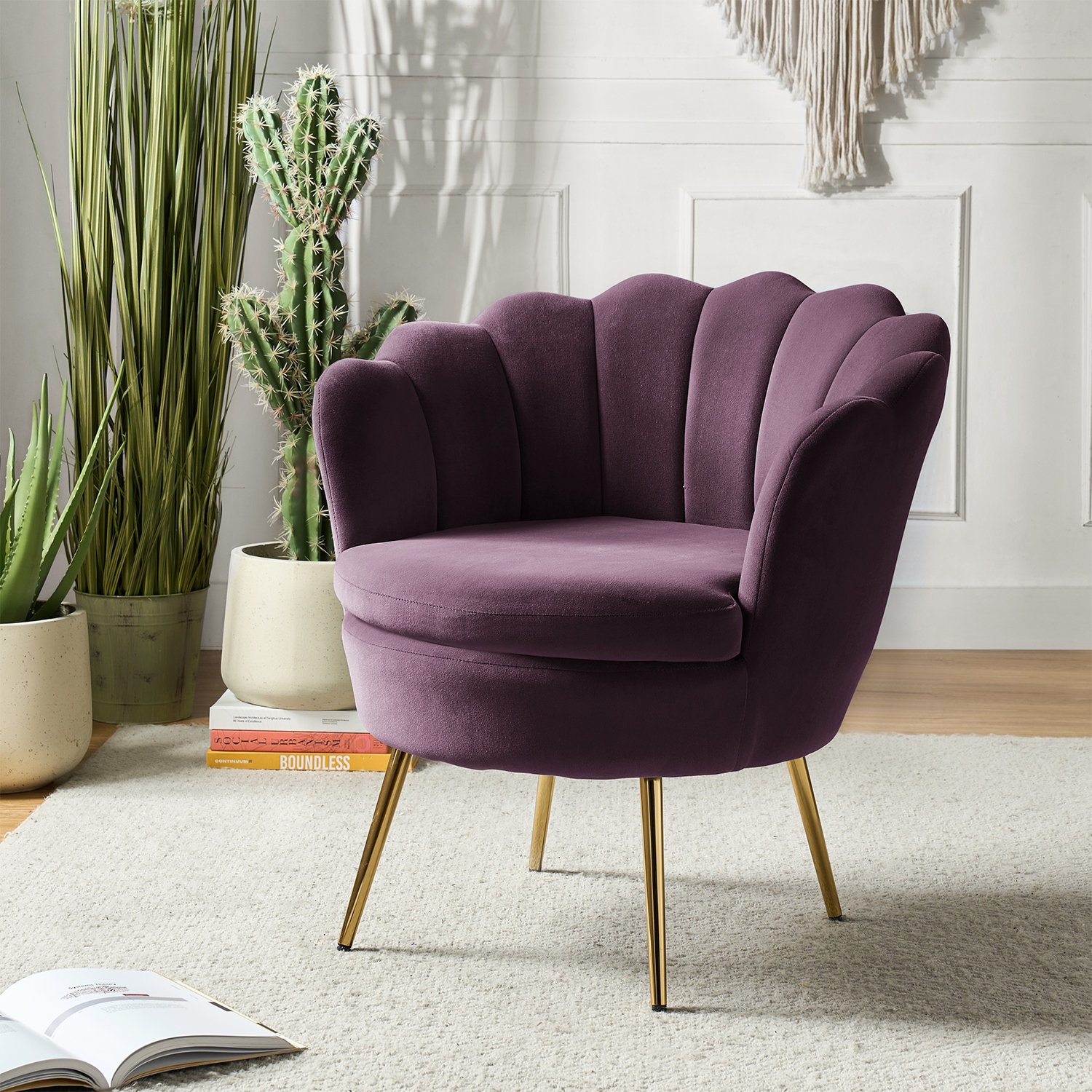 Mercer41 Johntavius Velvet Barrel Chair Reviews Wayfair Canada   Johntavius Velvet Barrel Chair 