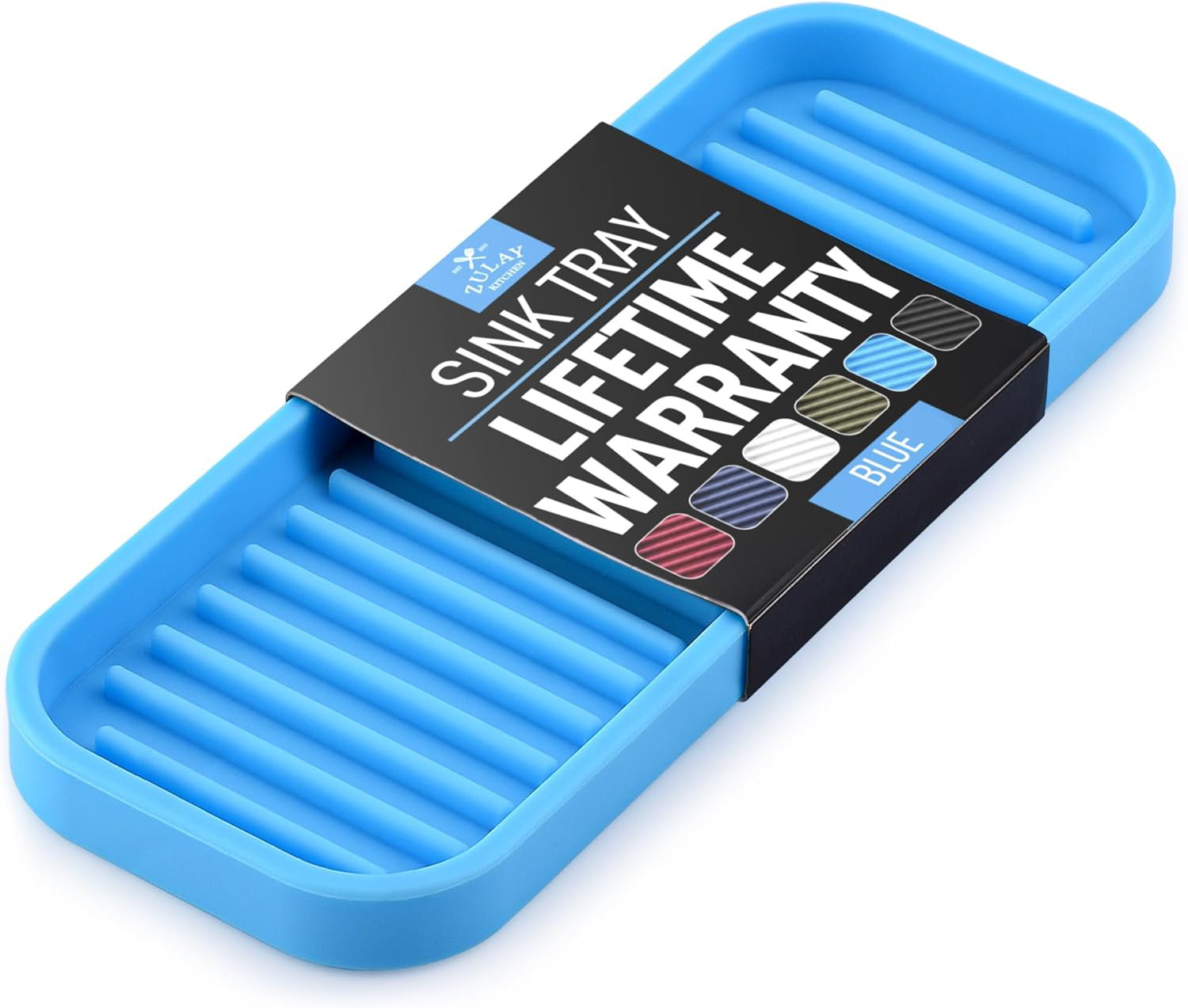 Zulay Kitchen Silicone Sponge Holder - Flexible Tray For Sink & Reviews ...