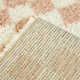 Walker Checkered Pink/Cream Shag Area Rug