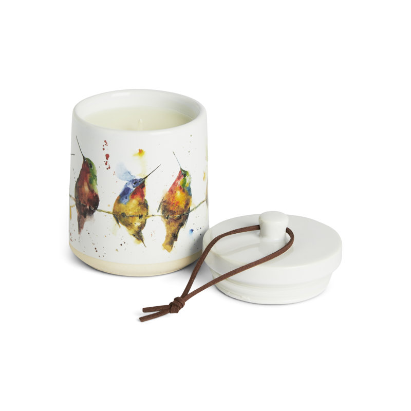 Hummers On A Wire Candle With Lid - 7.5Oz