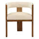 Imbali Ash Wood Upholstered Dining Chair