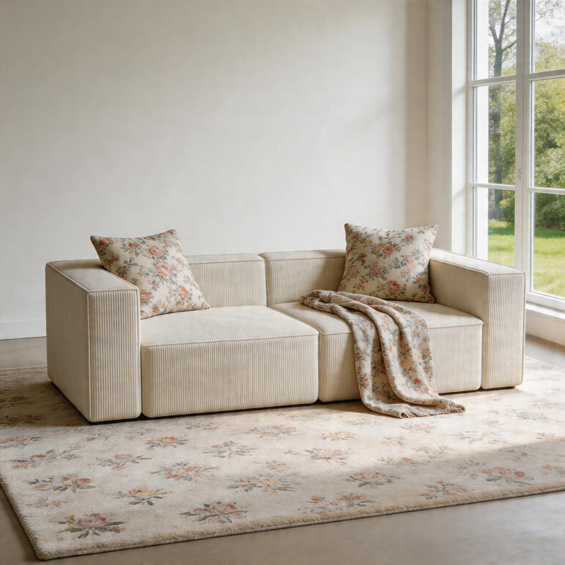 Canapé de salon Bonless Luxury, Beige
