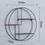 Laguna Niguel 3 Piece Circle Metal Accent Shelf with Towel Bar
