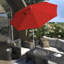 Parasol de patio blanc mat 11 pi.-1230180303