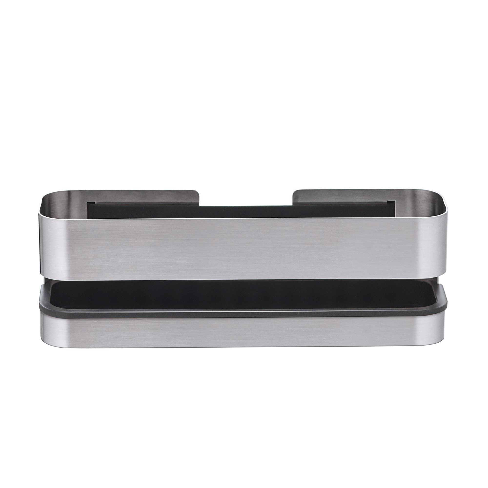 NEXIO Stainless Steel Shower Shelf, 3.3465" H x 9.8425" W x 4.7244" D, Matt Stainless Steel
