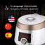 Autocuiseur CUCKoo, CMC-ASB501F, A50 Premium Series 8 en 1 (autocuiseur, mijoteuse, cuiseur à riz, friture, cuiseur à vapeur, réchaud, yaourt, machine à soupe) 18+ options intelligentes, acier inoxydable, 5 pintes, or / blanc