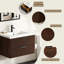 Meuble-lavabo flottant avec lavabo simple blanc Maxbano-1446211844-1452297711