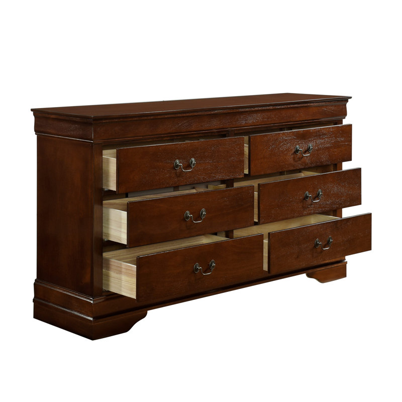 Commode de style traditionnel 1pc Louis Phillipe, Brun