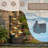 39.48" Tall Outdoor Water Fountain, 10-Tier Modern Floor-Standing Cascading Bowls Waterfall Fountain With Warm Led Lights, Resin Water Feature For Garden, Patio, Backyard, Porch And Home Décor