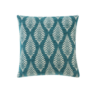 Rennes 18" x 18" Chenille Leaf Decorative Pillow