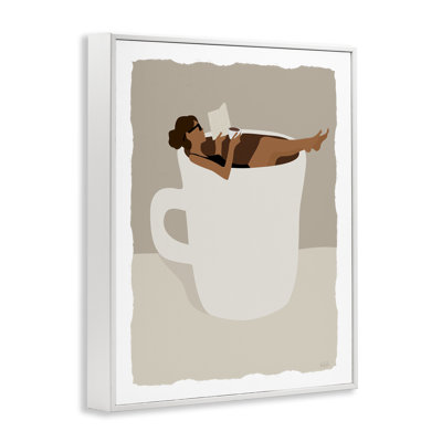 «Morning Coffee Minimalisme», estampe numérique de Natalie Carpentieri