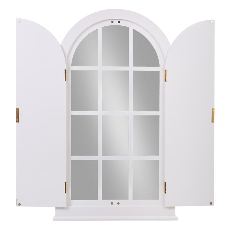 Aldric Wood Flat Wall Mirror