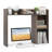 Desk Bookshelf Desktop Storage Shelf for Monitors up to 27" with Anti-tip Kits Gray