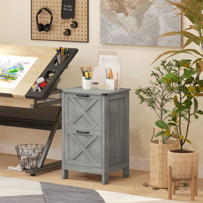 File Cabinet with 2 Drawers Filing Cabinet for A4 Letter by August Grove