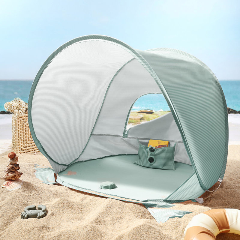 Tiny Land One-Stop Beach Toy & Tent Set - Sea Blue, Teal