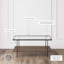 Table basse à 2 niveaux Asher, plateau en verre, tablette inférieure, design industriel moderne-250759607