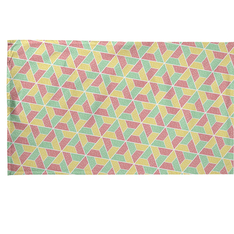 Mcguigan Tea Towel Kitchen Towel, Green/Pink, Cotton Twill