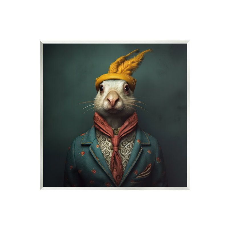 Lapin élégant rétro
