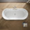 Volute 70-7/8 In. X 30-3/8 In. Freestanding Bath With Base