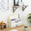 Solid Wood 3-Slot Desk Organiser With Drawers
