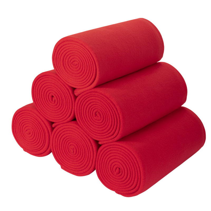 Ensemble de 6 jetés en molleton pour enfants, 50 x 60 pouces, légers, chauds et doux pour les animaux de compagnie, Rouge