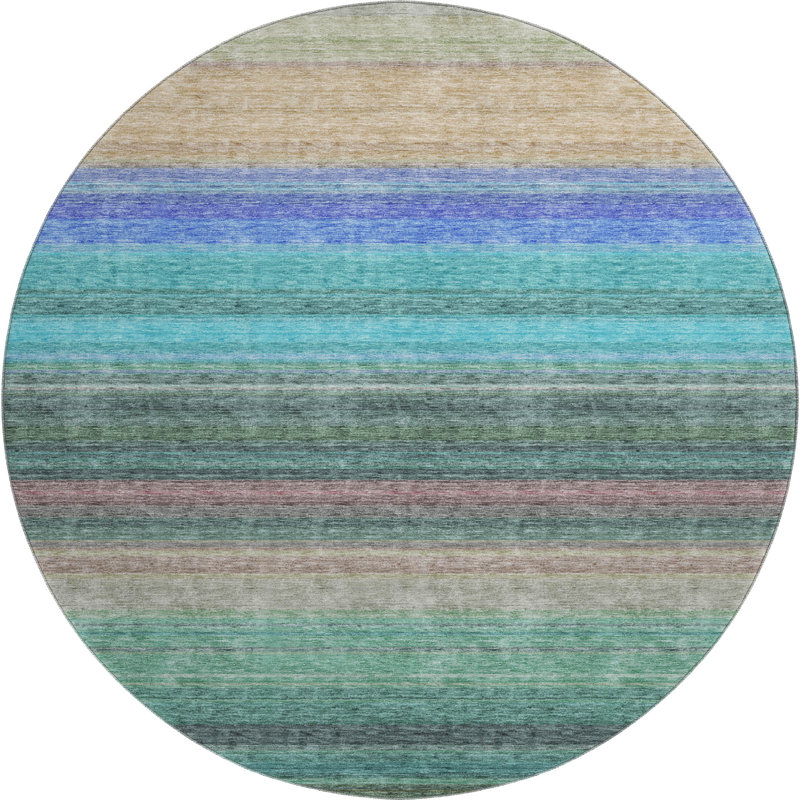 Tapis sauge de qualité supérieure Prisco, Rond 8 pi