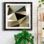 «Gold Polygon Wall II», reproduction encadrée de qualité supérieure - prête à être accrochée-1333153460-1333153467-1333198751