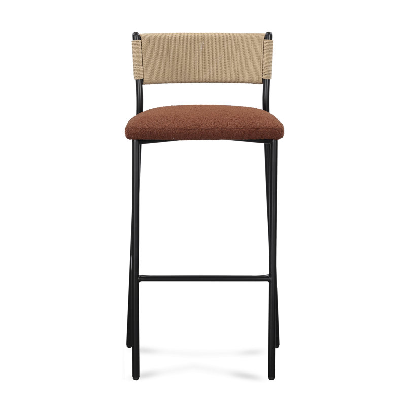 Tabouret Celine Maroon Performance Boucle, Marron