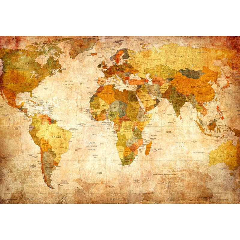 Murale carte pelez et collez - Voyage dans le monde, L 41 po x l 57 po