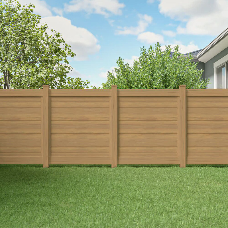 Cypress 9-ft Vinyl Privacy Fence Line Post