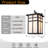 3-Light H18 In Large Modern Farmhouse Black Outdoor Wall Lantern With Frosted Glass Exterior Wall Light For Garage Entryway Porch-233113997