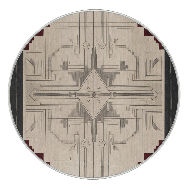 Noble Crest Rug, Round 5'