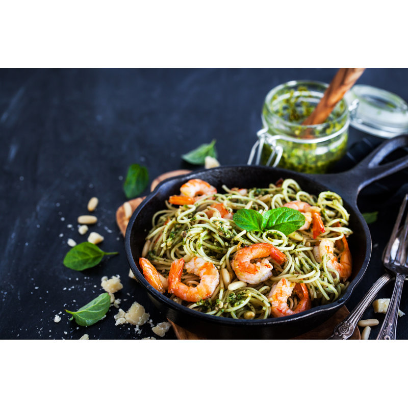 Spaghetti With Prawns by KateSmirnova - Wrapped Canvas Print, 30cm H x 46cm W x 3.8cm D