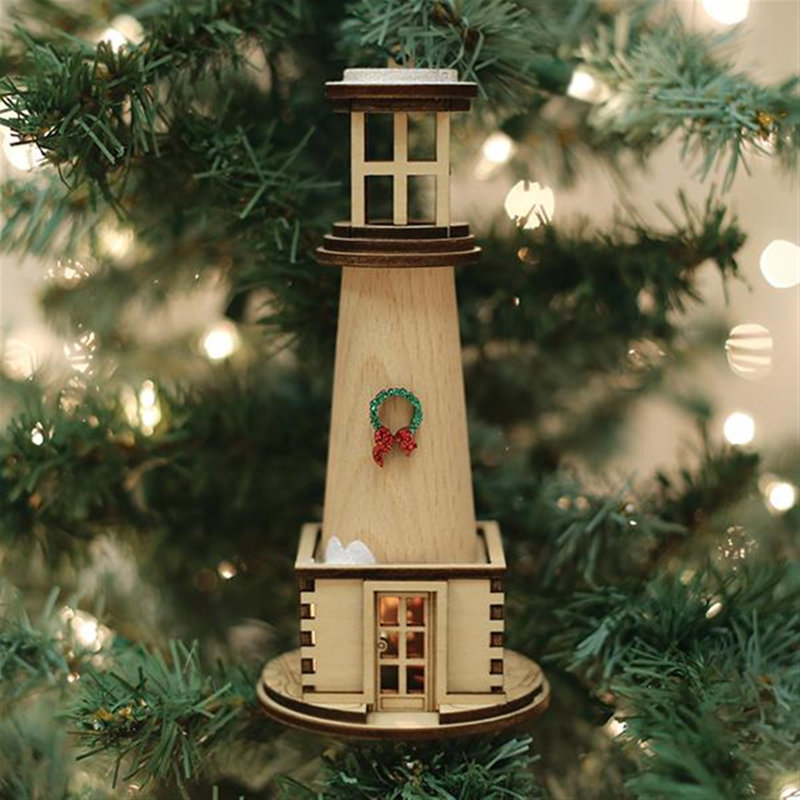 7'' Wood Hanging Figurine Ornament
