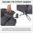 2-Pcs Outdoor Seat/Back Cushion For Adirondack Chair-1882779777