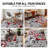 Rooshi Floral Gray/Red Area Rug-389132779
