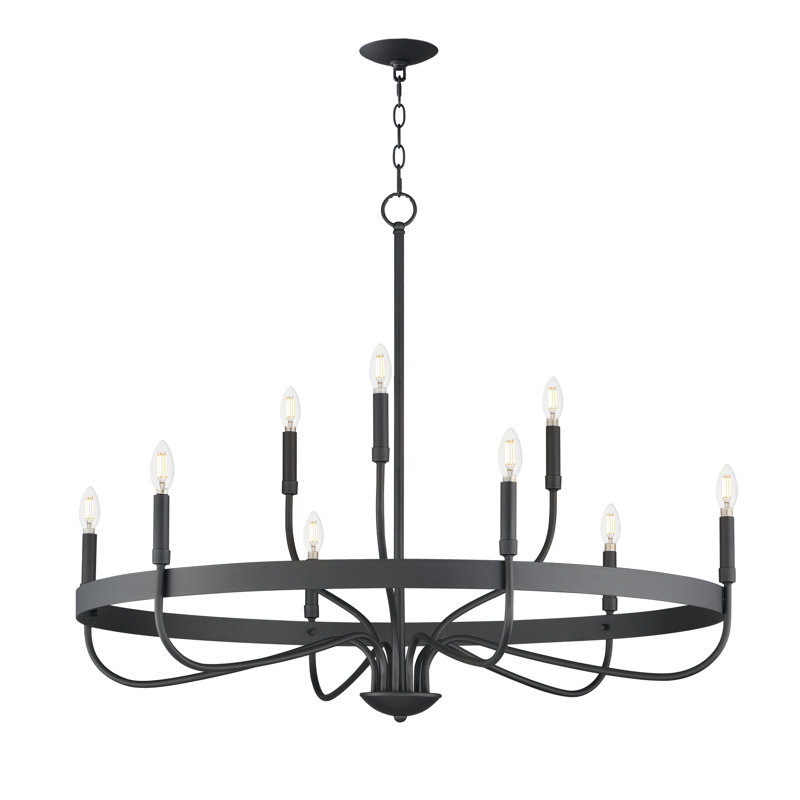 Frankie-Single-Tier Chandelier, Black