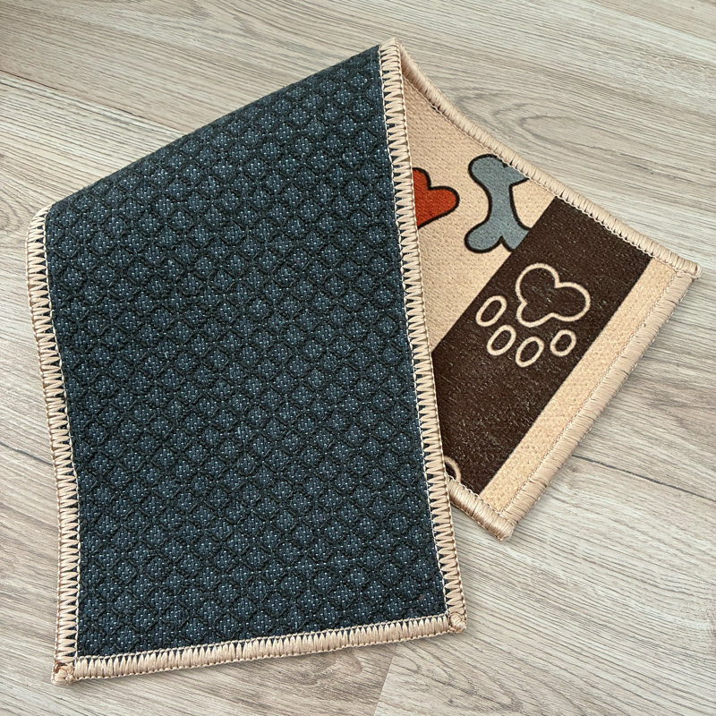 Tapis sur mesure taille personnalisée par pouces avec patte beige (pas de poils), Rectangle 26 po x 7,5 po