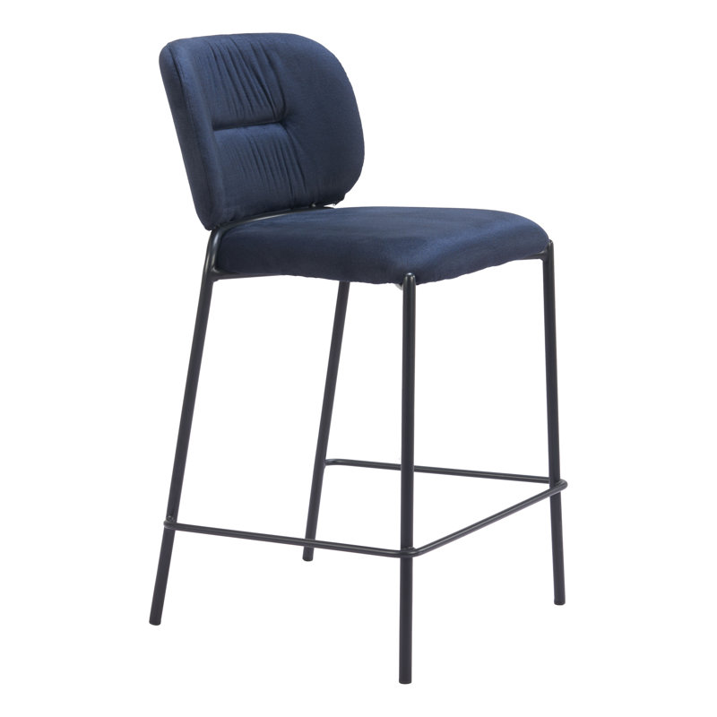 Tabouret de comptoir Kayston (ensemble de 2), Marine