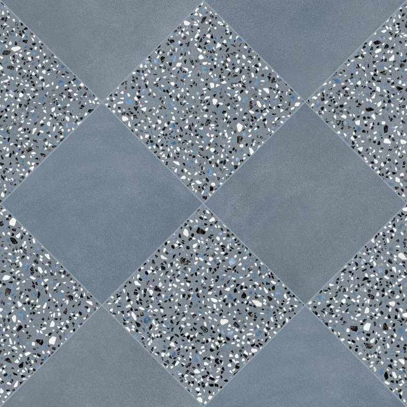 Terrazzo 2.0 Checkerboard 24" x 24" Matte Porcelain Floor and Wall Tile, Checkerboard #26