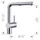 Linus Low Arc Pull-Out Dual-Spray Kitchen Faucet