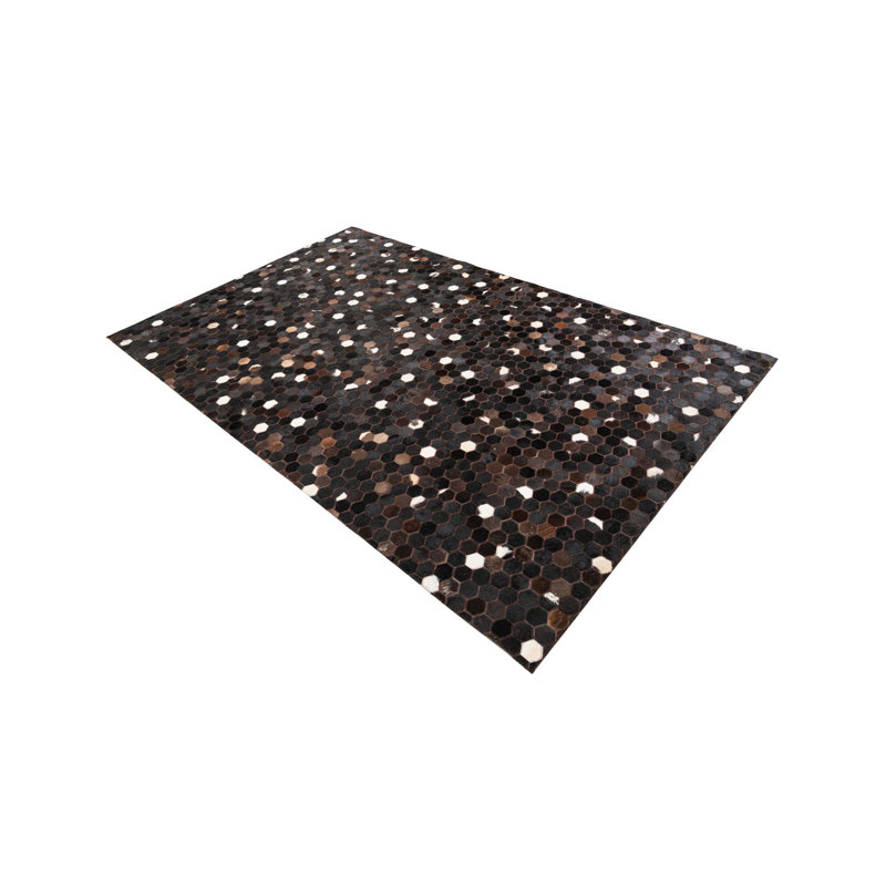 Tapis brun chocolat Jed